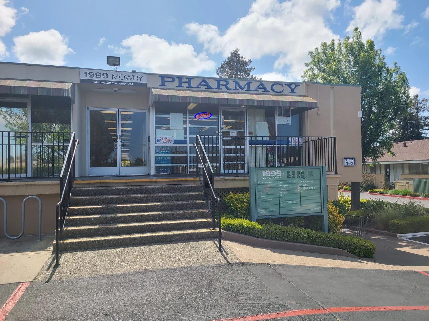 Mowry Medical Pharmacy storefront in Fremont